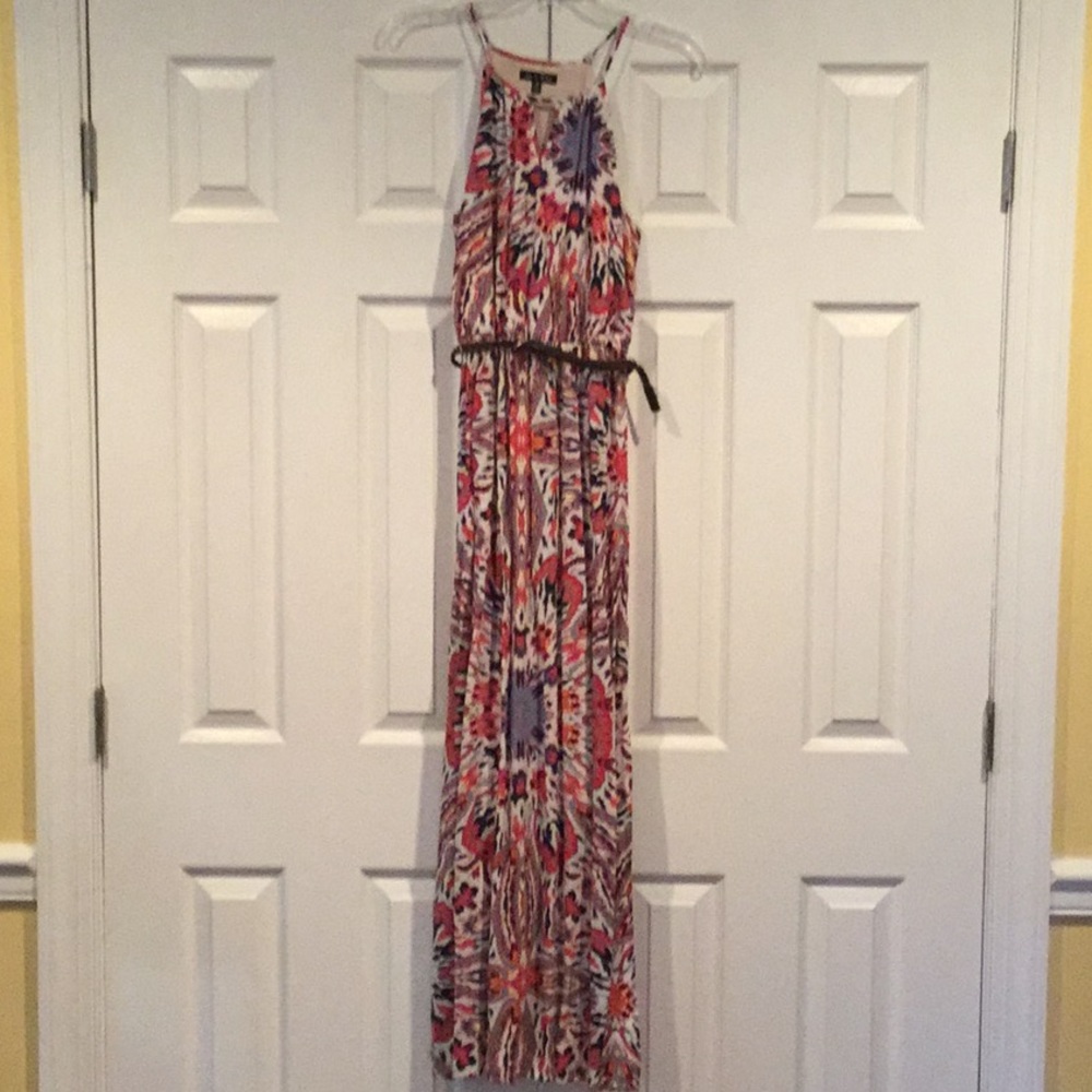 Long Multicolored sleeveless dress